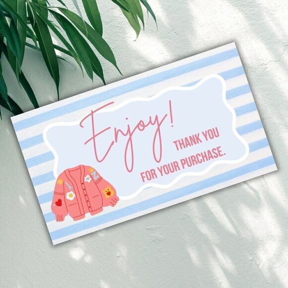 Thank You Cards: 50 Count / 5 Designs - Picture 3 of 7